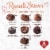 RUSSELL STOVER Valentine's Day Red Foil Heart Assorted Milk & Dark Chocolate Gift Box Perspective: top
