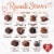 RUSSELL STOVER Valentine's Day "LOVE" Heart Assorted Milk & Dark Chocolate Candy Gift Box Perspective: top