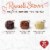 RUSSELL STOVER Valentine's Day Fabric Heart Milk, Dark & White Chocolate Truffle Candy Gift Box Perspective: top