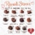 RUSSELL STOVER Valentine's Day Rose Gold Assorted Milk & Dark Chocolates Heart Gift Box Perspective: top