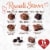 RUSSELL STOVER Valentine's Day Assorted Caramels & Nuts Milk & Dark Chocolate Candy Gift Box Perspective: top