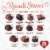 Russell Stover® Assorted Milk & Dark Chocolate Red Foil Heart Valentine Candy Git Box Perspective: top