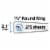 Avery® BNDR,RNG,11X8.5,1.5IN,BK 03401 Perspective: top