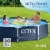 Intex Metal Frame 12' x 30  Round Above Ground Outdoor Swimming Pool with Pump Perspective: top