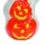 Union Products 56480 Light Up Ghost and Pumpkin Halloween Outdoor Decoration Perspective: top