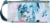 Scunci Watercolor Floral Cosmetic Bag Perspective: top