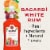 Bacardi Premium Hurricane Rum Ready to Drink Cocktail Single Bottle Perspective: top