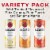 Bacardi Ready to Drink Variety Pack Cocktails Pina Colada, Bahama Mama, Rum Punch Perspective: top