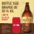 Corona Familiar Lager Mexican Beer Single Bottle Perspective: top