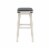 Linon Serrano 30  Wood Backless Barstool in Off White Perspective: top