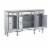 Linon Tally Mirrored Wood Console in Silver Perspective: top