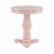 Linon Bree Wood Accent Side Table in Pink Perspective: top