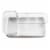 iDesign Lumis Vanity Organizer - Clear/Silver Perspective: top