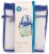 InterDesign Mesh Shower Tote - White/Mazarine Blue Perspective: top