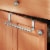 iDesign Forma Over-the-Cabinet Towel Bar - Silver Perspective: top