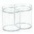 Clear Clarity Stacking Dual Canister Perspective: top