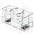 iDesign™ Over the Cabinet Hair Tool Organizer Perspective: top