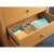 iDesign Linus Drawer Organizer - Clear Perspective: top