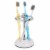 InterDesign York Toothbrush Holder - White/Chrome Perspective: top
