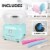 Nostalgia Classic Retro Cotton Candy Maker - Aqua Perspective: top