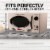 Nostalgia Retro Countertop Microwave Oven - Ivory Perspective: top