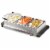 HomeCraft 3-Station Stainless Steel Buffet Server & Warming Tray Perspective: top