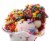 Nostalgia Electric Ice Cream Maker with Candy Crusher - Aqua Perspective: top