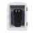 Nostalgia Six Can Single Door Retro Round Refrigerator - Black Perspective: top