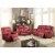 ACME Zuriel Rocker Recliner in Red PU Perspective: top