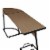 ACME Carver Wooden Top Computer Desk with Computer Holder in Black and Oak Perspective: top