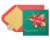 Papyrus Christmas Card (Magnolia) Perspective: top