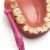 TEPE Interdental Brush Angle Cleaners - Dental Brushes Between Teeth 6 Pk, Pink .4mm Perspective: top