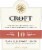 Croft 10 Year Aged Tawny Porto Portuguese Dessert Wine Perspective: top