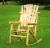 Leigh Country Aspen Single Rocker - Natural Finish Perspective: top