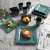 Gibson Elite Kiesling Dinnerware Set - Turquoise Perspective: top