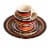 Gibson Casa Stella 16 Piece Dinnerware Plates, Bowls, & Mugs Set, Multicolor Perspective: top