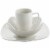 Gibson Zen Buffetware 12 Piece Square Dinnerware Plate, Bowl, & Mug Set, White Perspective: top