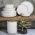 Gibson Home Zuma 18 Piece Dinnerware Set - White Perspective: top