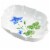 Martha Stewart Botanical Garden White Ceramic Serving Platter Perspective: top