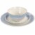 Martha Stewart White & BlueReactive Dinnerware Set Perspective: top
