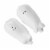 Martha Stewart White Ceramic Pig Figurine Salt and Pepper Shaker Set Perspective: top