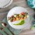 Martha Stewart Wood Pattern Off-White Stoneware Dinner Bowl Set Perspective: top