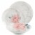 Martha Stewart White Ceramic Floral Dinnerware Set Perspective: top