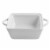 Martha Stewart White Stoneware Casserole Dish with Lid Perspective: top