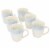 Martha Stewart Blue Rim Stoneware Cup Set Perspective: top