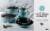 Martha Stewart Enamel Martha Blue Cookware Set Perspective: top