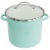 Martha Stewart 8 Quart Dual Stock Pot and Steamer Set in Aqua Perspective: top