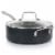 Martha Stewart Matte Black Nonstick Hard Aluminum Cookware Set Perspective: top