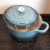 Gibson 7 qt Round Dutch Oven Crock Pot, Grey Perspective: top