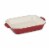 Cuisinart 4 Quart Chef Classic Ceramic Rectangular Casserole Dish Bakeware, Red Perspective: top